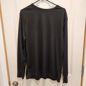 Realtree Mens Black Long Sleeve Pullover T-Shirt, Size XL